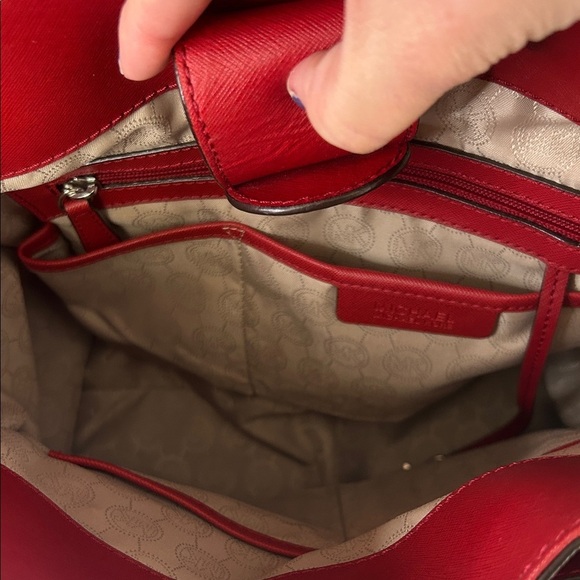 Michael Kors Red Satchel Bag - Picture 6 of 9